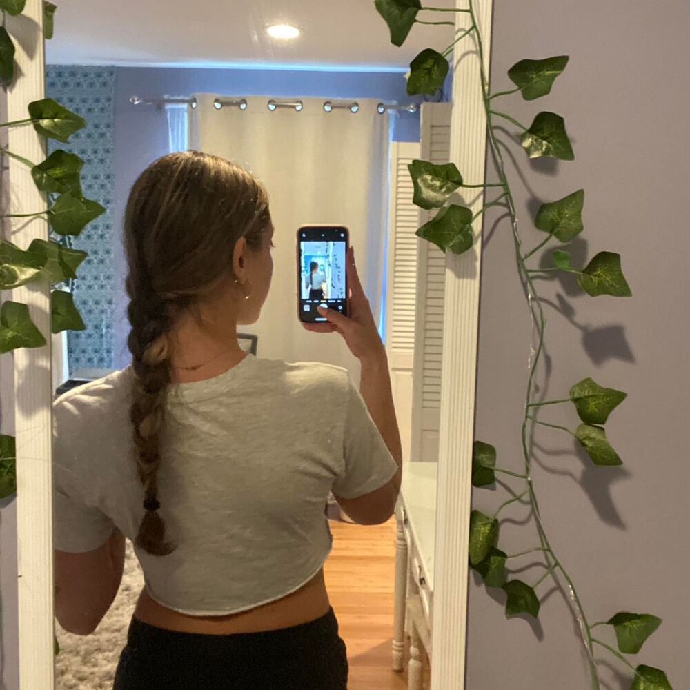 Garage Women's Grey Crop-top - Picture 2 of 4